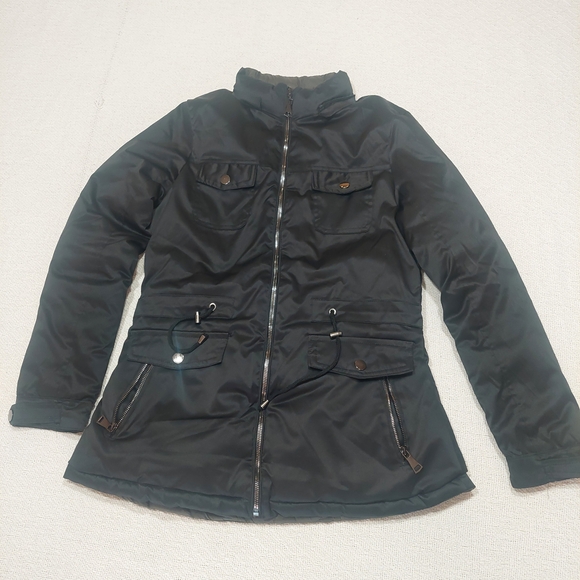 Snobbish Jackets & Blazers - Women's Elegant Black Puffer Coat